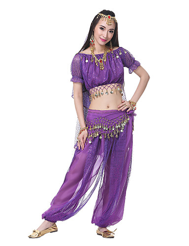 Dancewear Polyester Arabic Belly Dancer Costumes For Ladies